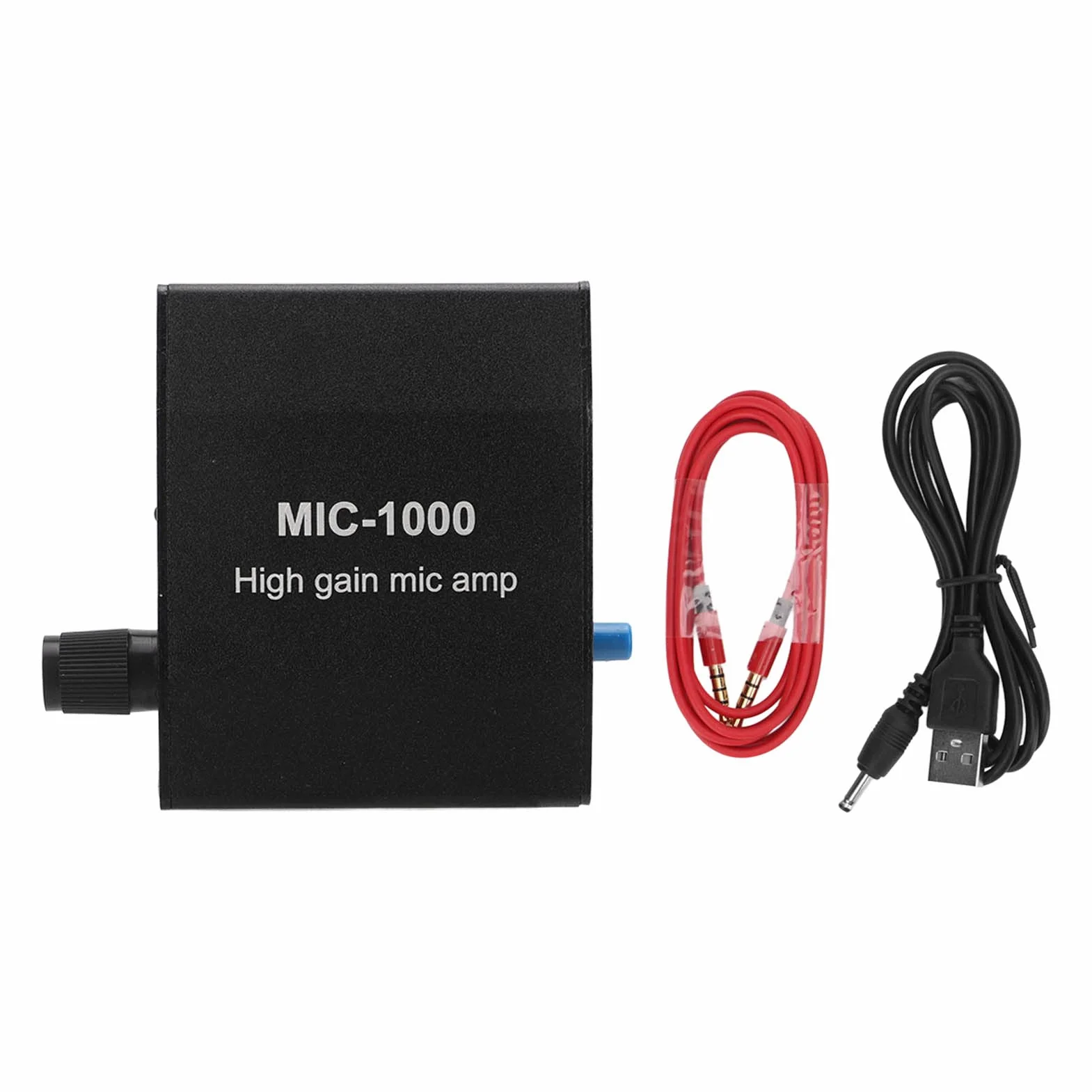 Amplificatore Microfonico MIC-1000, Preamplificatore Microfonico Piccolo, Preamplificatore Microfonico, per Podcast, Registrazione Live Streaming, Interfaccia 3,5 Mm,
