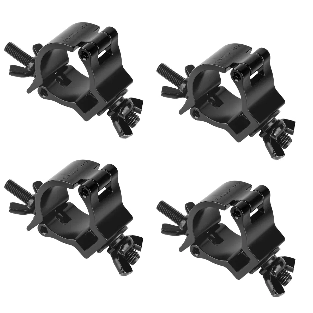 DBREAKS Truss Clamp, 4Pcs Morsetto per Luci da Palcoscenico TÜV/38-41mm Luce di Scena Morsetti Gancio di Lega di Alluminio/Montare Morsetti Luce della fase/Morsetti per illuminazione palcoscenico Nero