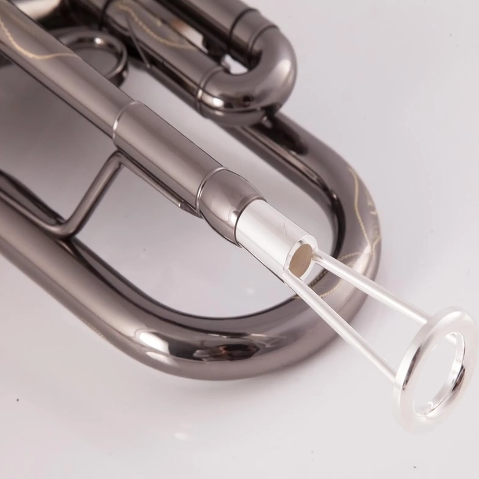 Allenatore per Bocchino per Tromba, Dispositivo per Allenamento per Imboccatura Cava in Metallo Costruttore di Muscoli per Labbra Correttore per la Forma della Bocca