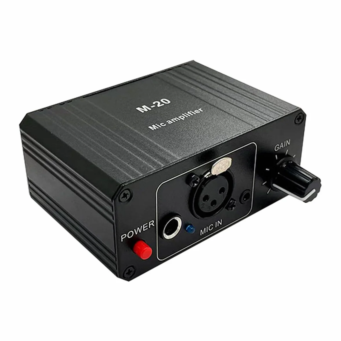 Preamplificatore Per Microfono, Amplificatore Per Microfono Ad Alto Guadagno Da 48 V Con Alimentazione Phantom E Uscita XLR