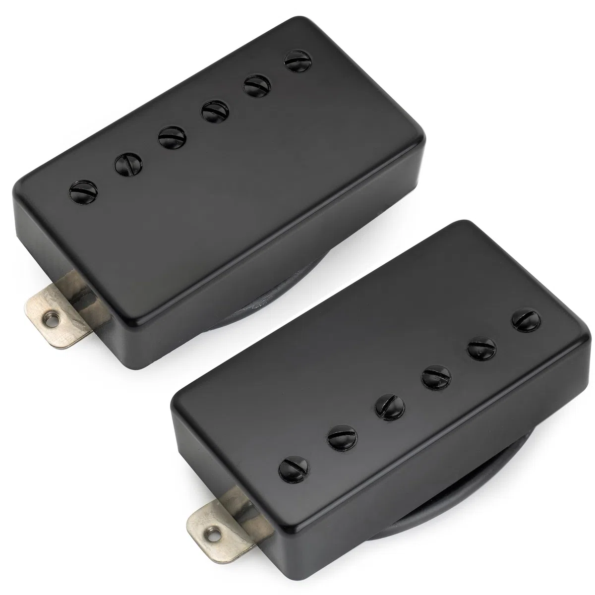 Musiclily Pro LP-CMHA Alnico 5 Pickup Humbucker Copertura Manico Ponte Set 7,5K/16K per Chitarra Elettrica tipo LP, Nero