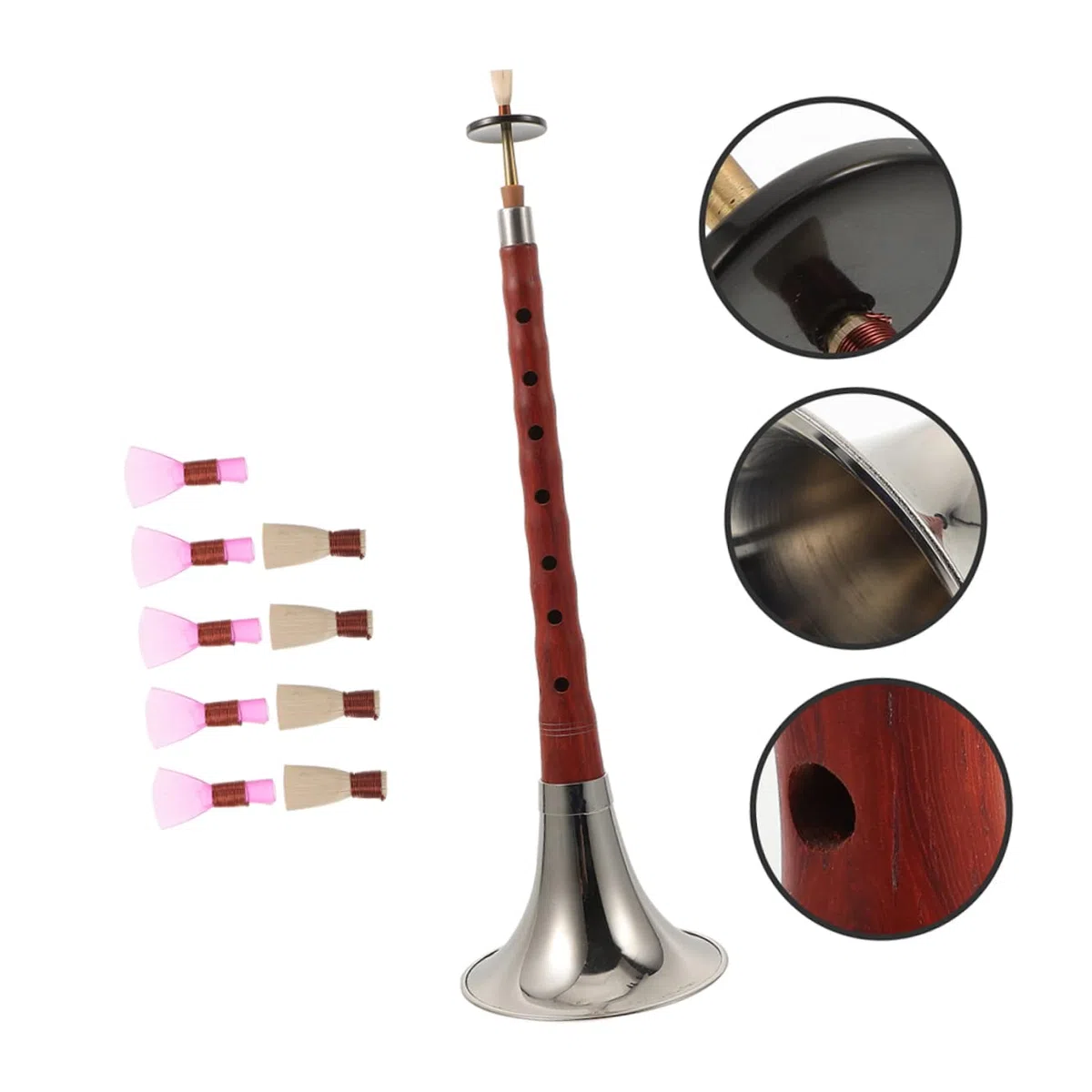 UPKOCH Suona per Principianti in Chiave di Re Strumento Musicale Tradizionale Cinese, Leggero e Portatile, Anima in Plastica, per Studio e Esercitazione