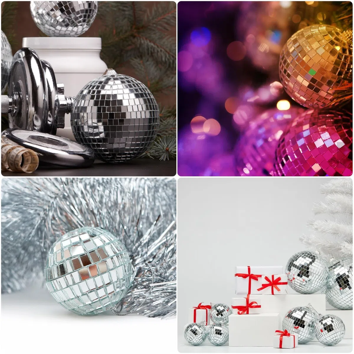 ASelected 72 Pezzi Sfere a Specchio, Palline Specchiate Decorative in 3 Misure da 3 4 e 5 cm, Decorazioni a Sfera per Vasi, Tavola, Matrimonio, Festa e DIY