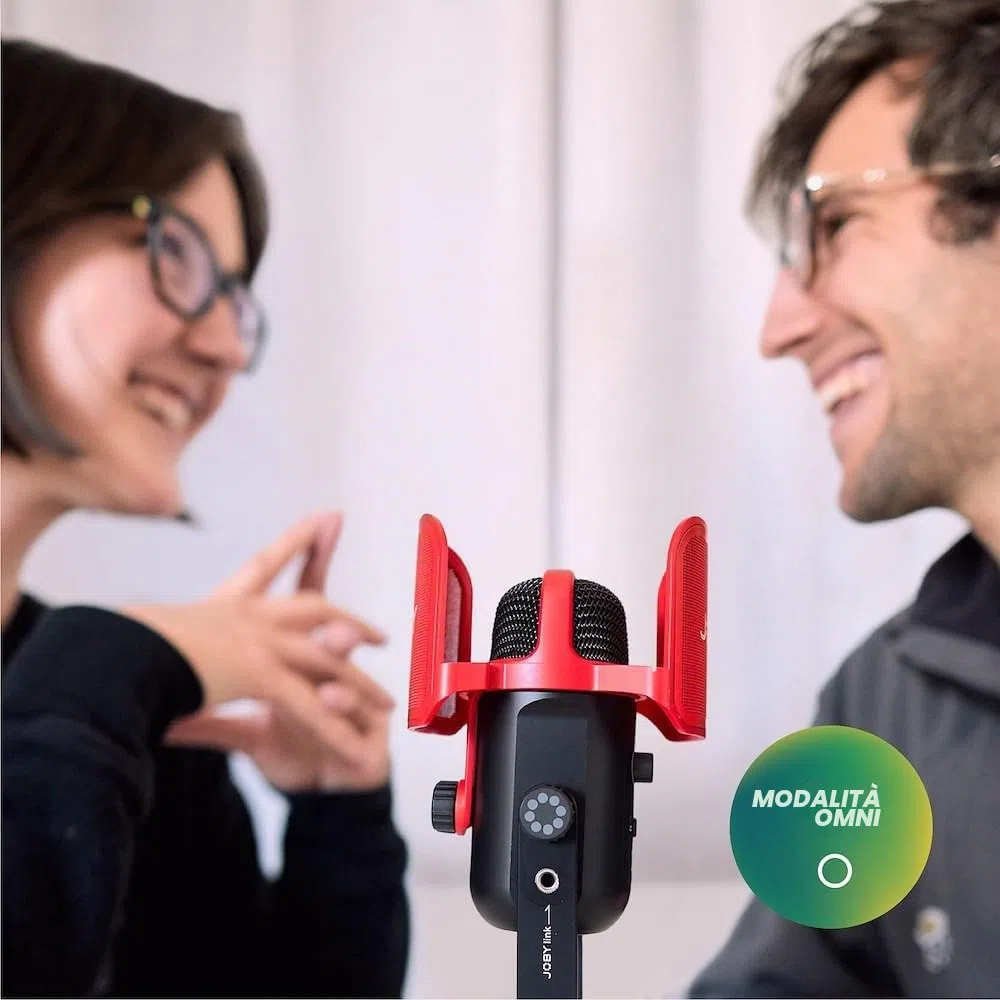 JOBY Wavo POD USB Microfono a Condensatore per PC, Streaming, Podcasting, Controlli Mute e Gain, Microfono per PC, Plug & Play per PC e Mac, Microfono USB, Microfoni a Condensatore