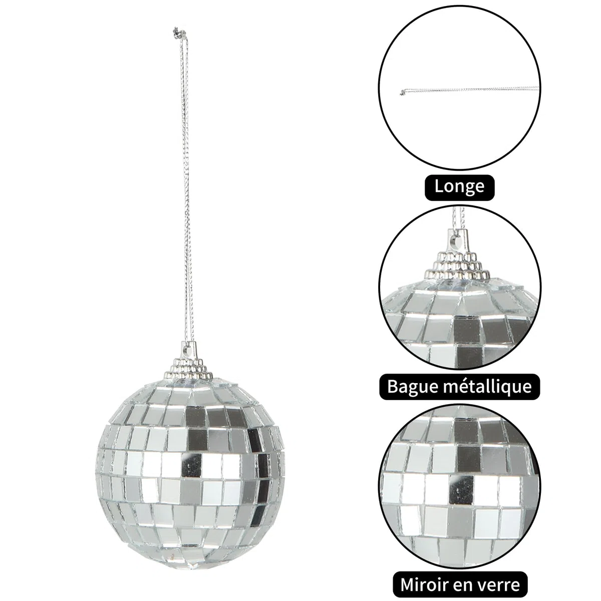 ASelected 72 Pezzi Sfere a Specchio, Palline Specchiate Decorative in 3 Misure da 3 4 e 5 cm, Decorazioni a Sfera per Vasi, Tavola, Matrimonio, Festa e DIY