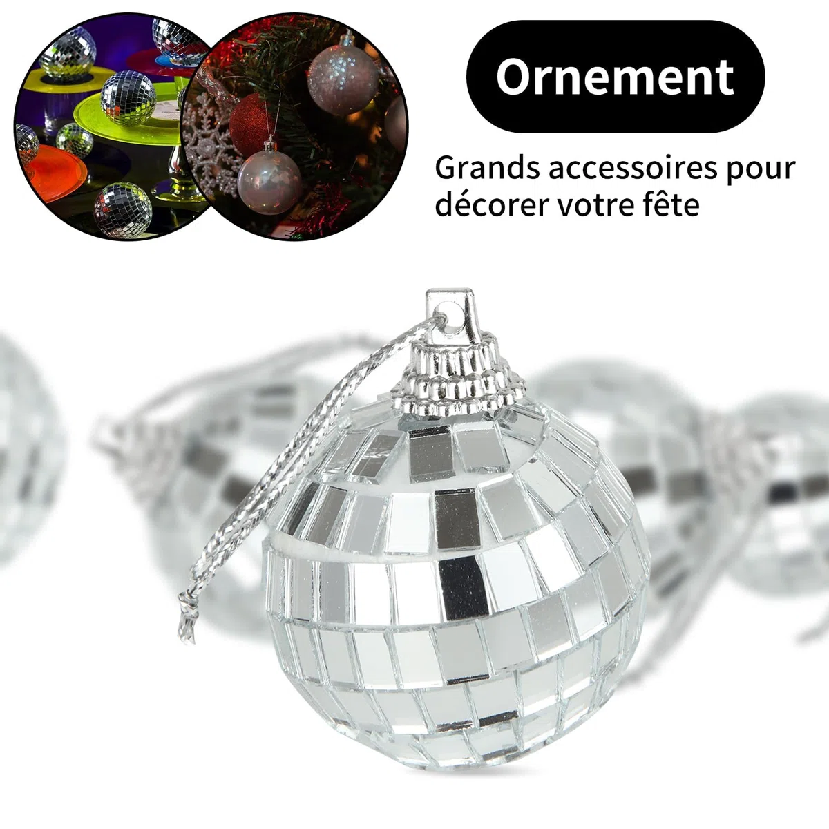 ASelected 72 Pezzi Sfere a Specchio, Palline Specchiate Decorative in 3 Misure da 3 4 e 5 cm, Decorazioni a Sfera per Vasi, Tavola, Matrimonio, Festa e DIY