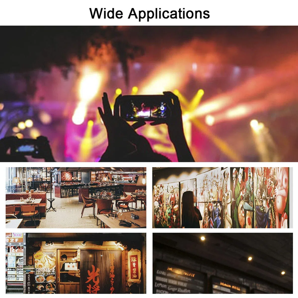 Lixada LED Pin Spot Regolabile Lrisblende Faro, Par-luce pubblicitaria luce da palcoscenico Spot Light Pinspot palcoscenico illuminazione effetto luce per matrimonio Disco Party