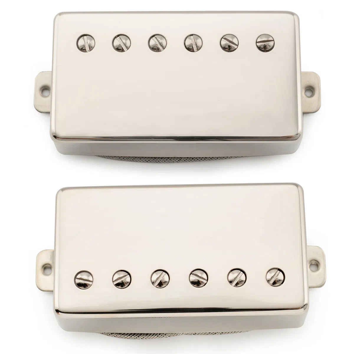 Musiclily Pro LP-CBLA Alnico 5 Pickup Humbucker Copertura Manico Ponte Set 7,8K/8,8K per Chitarra Elettrica tipo LP, Nickel