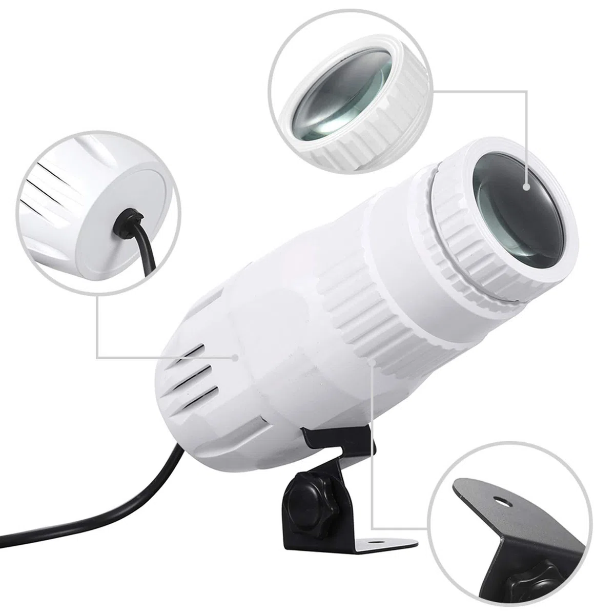 Lixada LED Pin Spot Regolabile Lrisblende Faro, Par-luce pubblicitaria luce da palcoscenico Spot Light Pinspot palcoscenico illuminazione effetto luce per matrimonio Disco Party