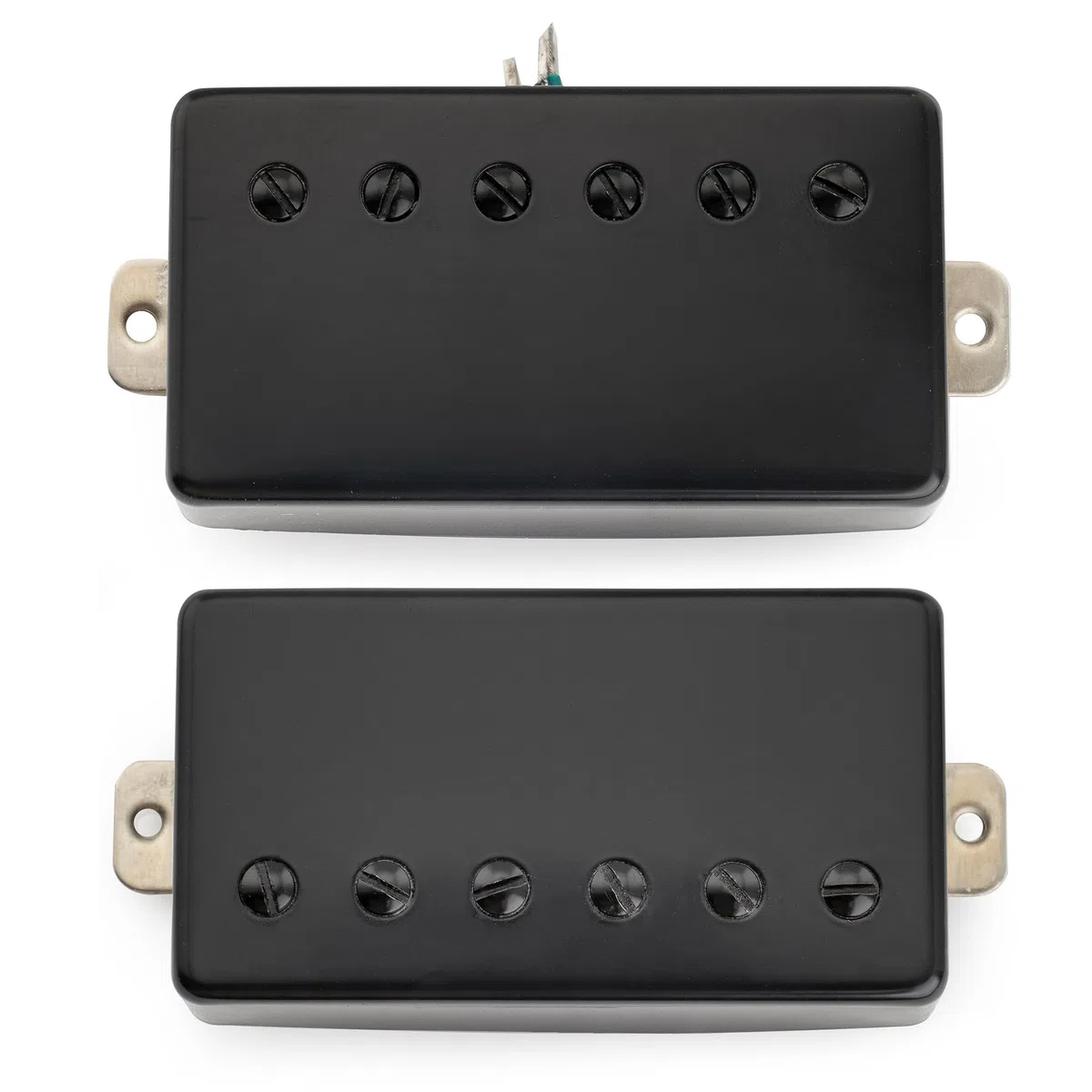 Musiclily Pro LP-CMHA Alnico 5 Pickup Humbucker Copertura Manico Ponte Set 7,5K/16K per Chitarra Elettrica tipo LP, Nero
