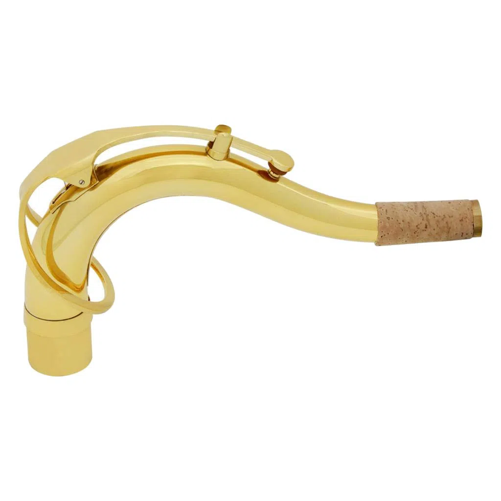Sassofono Tenore Sax a Collo Baritono e Flat in Ottone Laccato Oro - Sharplace 1 Pezzo