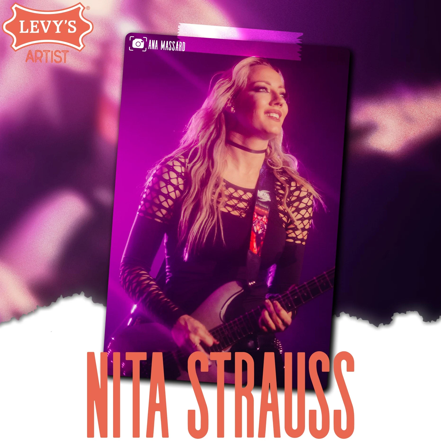 Levy's Tracolla per Chitarra Unisex-Adulto