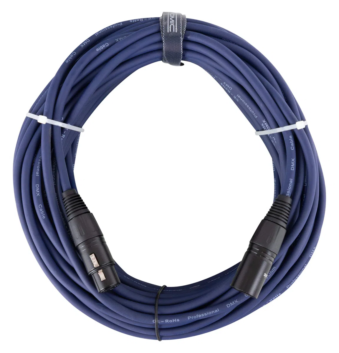 Pronomic Stage DMX3-20 Cavo DMX 20 Metri (per cablaggio effetti luce, contatti dorati, colore guaina: blu, XLR maschio a XLR femmina)