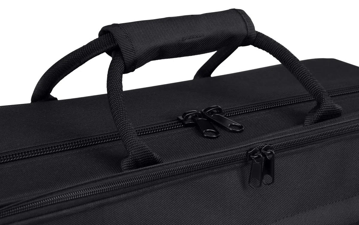 Classic Cantabile TRB-2 Custodia per 2 Trombe (Light-case per trombe jazz/valvole a pompa, ampie tasche esterne, funzione zaino) nero
