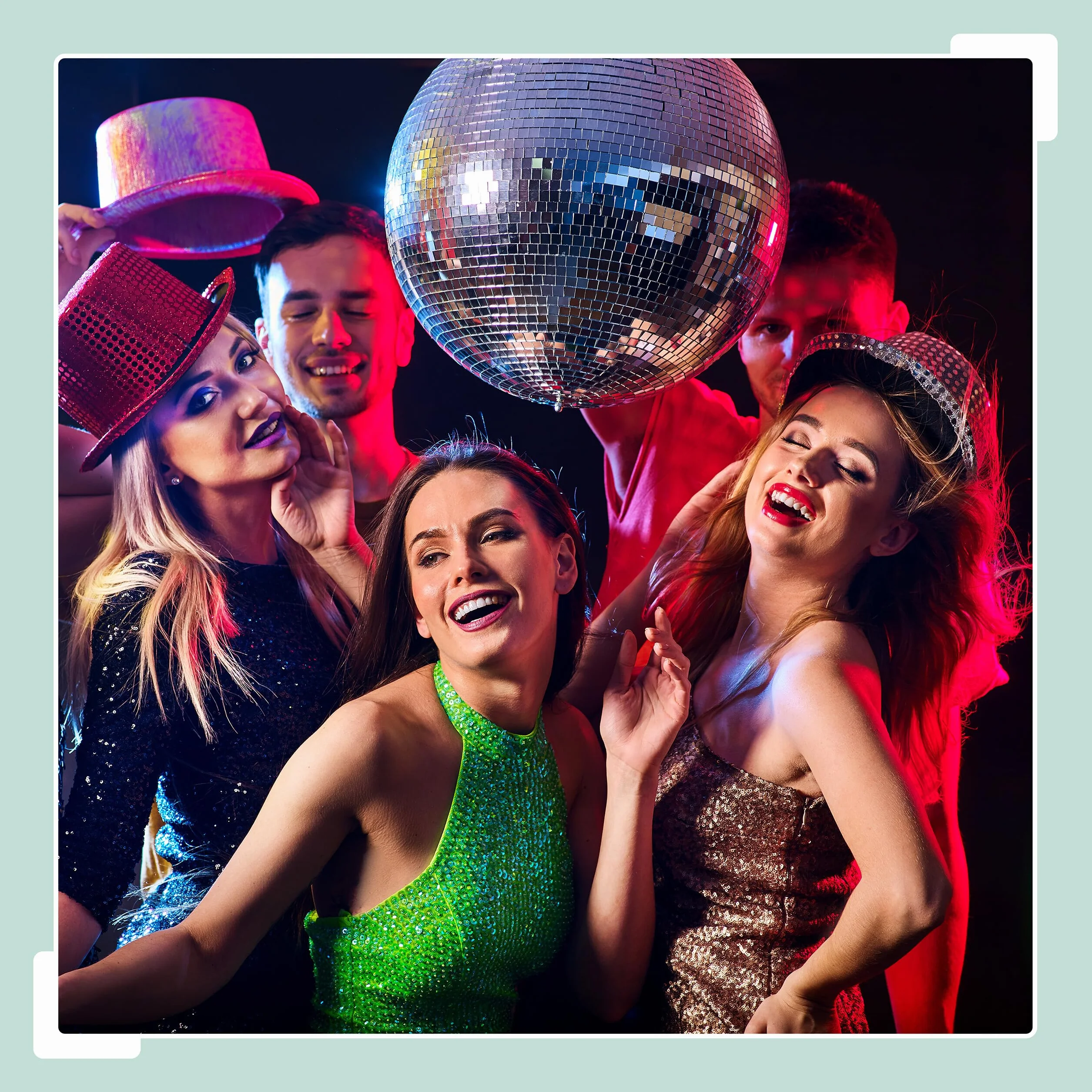 Relaxdays Palla da Discoteca Strobosferica, Ø 50 cm, Mirror Disco Ball, Strobosfera a Specchio, Party Gadget, Argentato