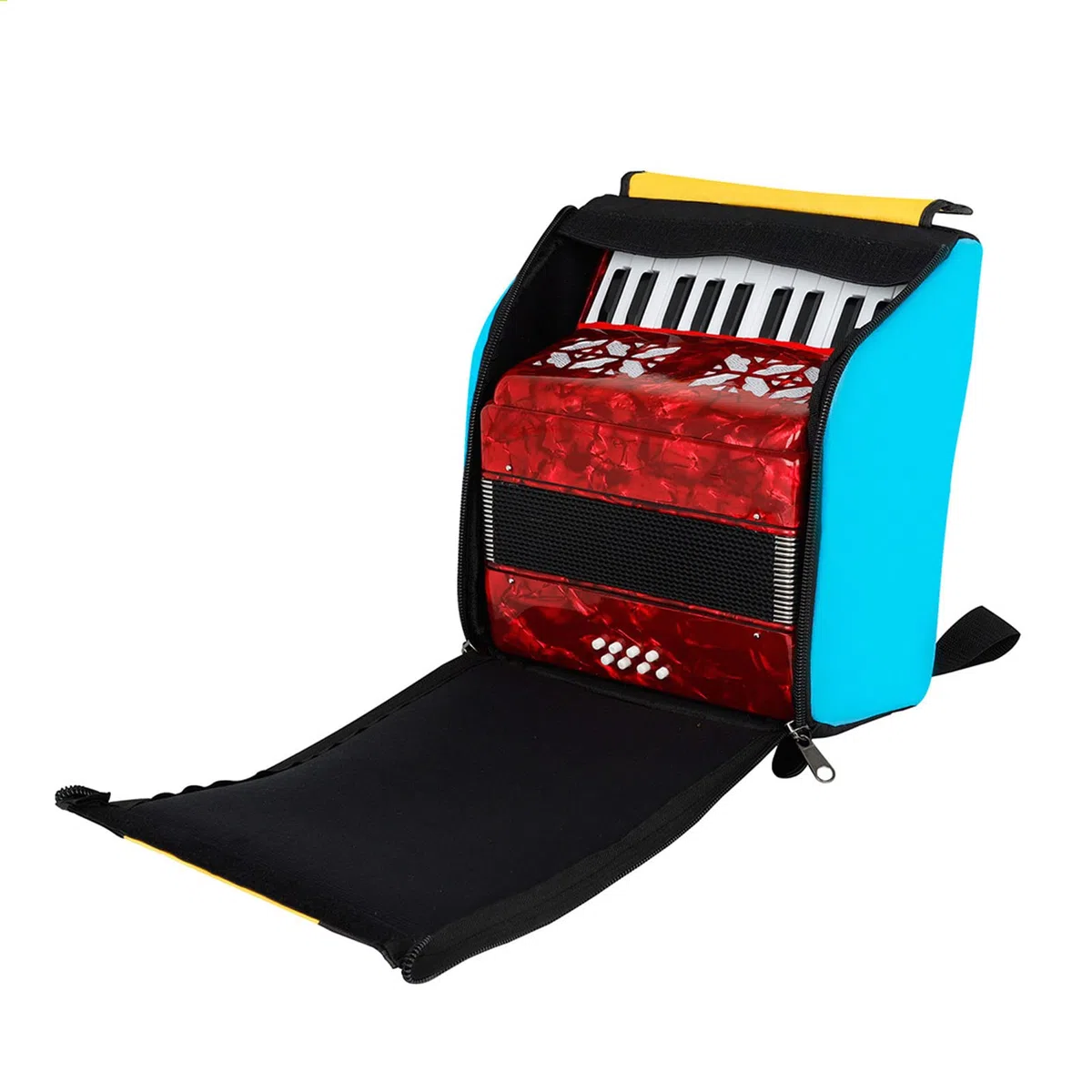 Custodia per Fisarmonica, Borsa Antiscivolo Zaino Antiurto con Tracolla Imbottita Accessori per Tastiere Musicali per Fisarmoniche a Pianoforte da 48-60 Bassi