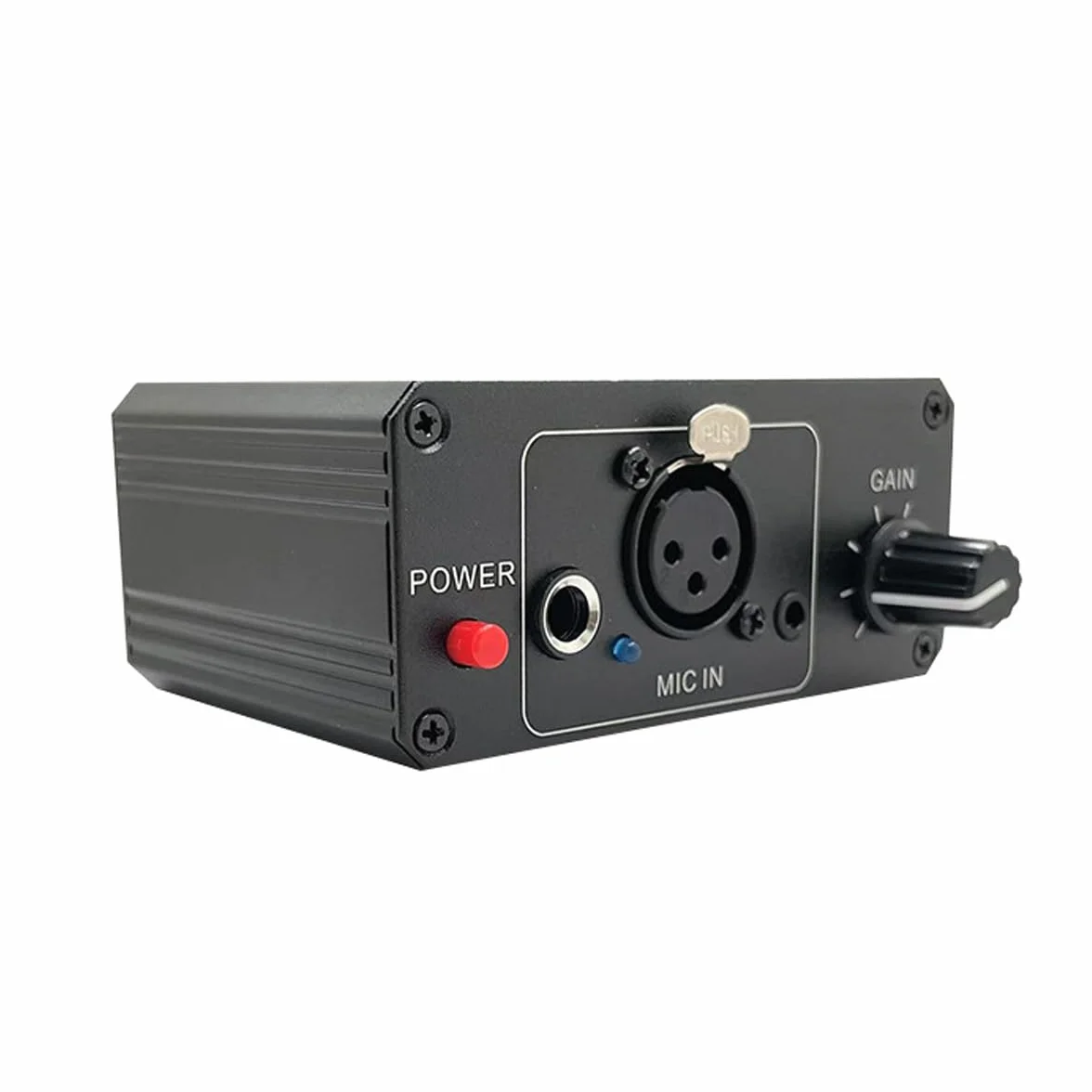 Preamplificatore Per Microfono, Amplificatore Per Microfono Ad Alto Guadagno Da 48 V Con Alimentazione Phantom E Uscita XLR
