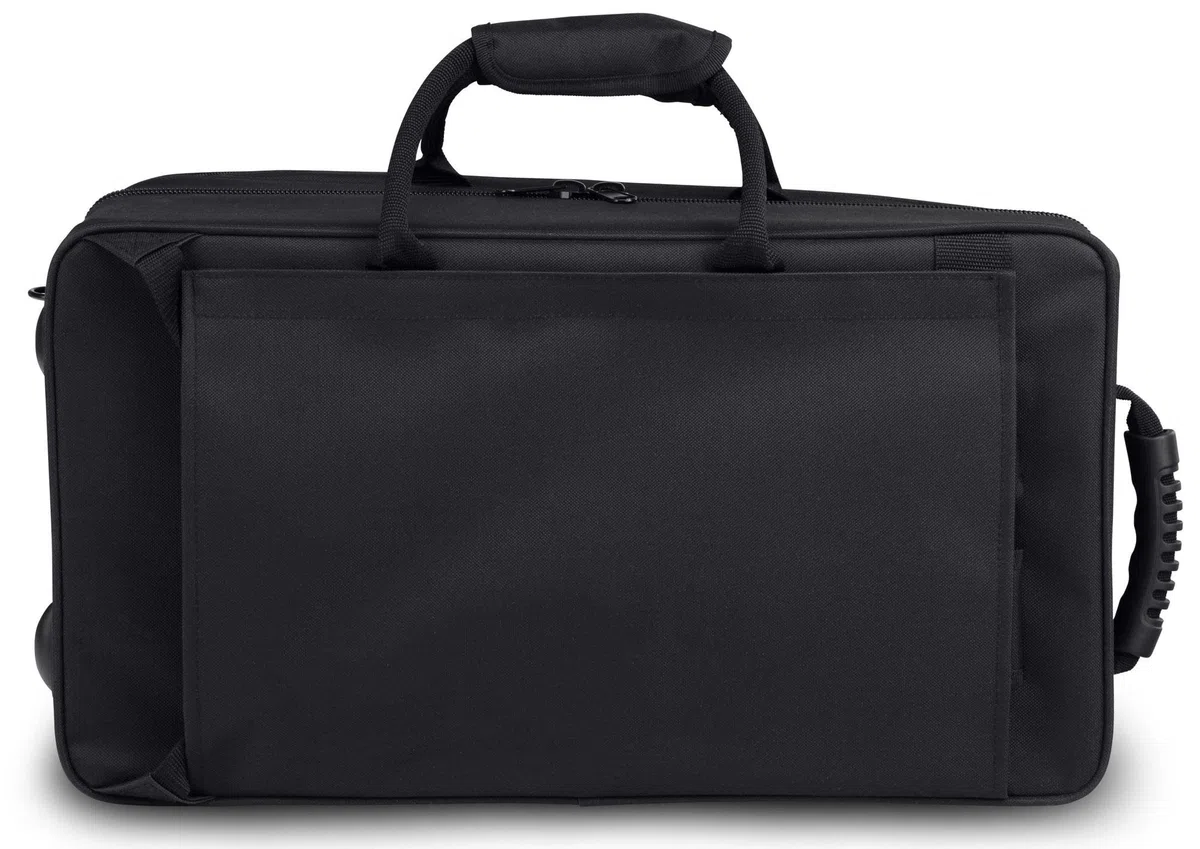 Classic Cantabile TRB-2 Custodia per 2 Trombe (Light-case per trombe jazz/valvole a pompa, ampie tasche esterne, funzione zaino) nero
