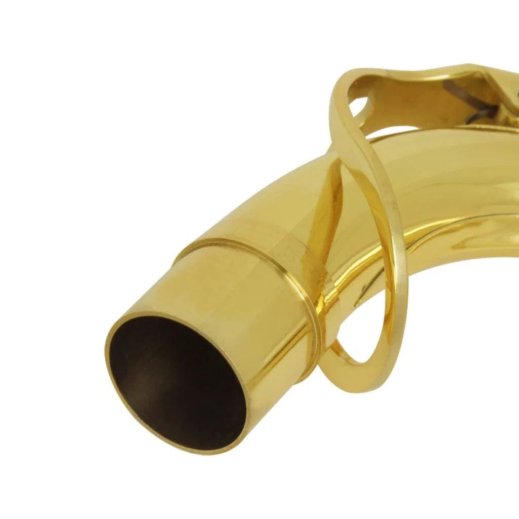 Sassofono Tenore Sax a Collo Baritono e Flat in Ottone Laccato Oro - Sharplace 1 Pezzo
