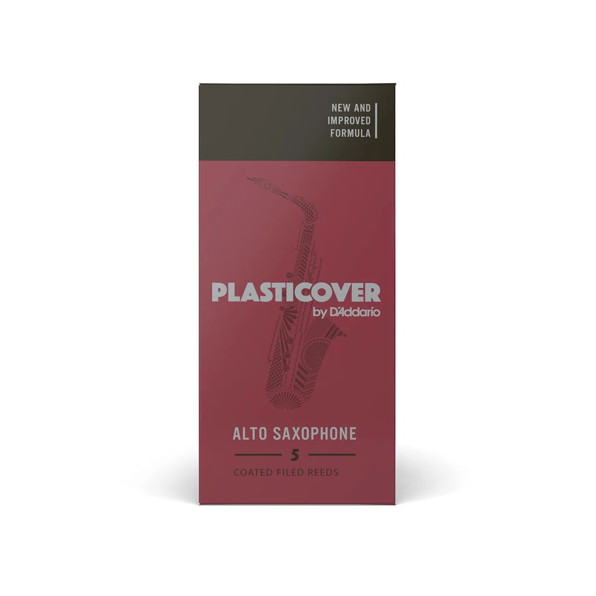 D’Addario Woodwinds - Plasticover Ance Sax Contralto - Alto Saxophone Reeds - Strength 2.5-5-Pacchetto